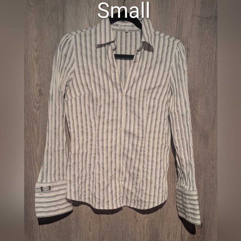 Elegant Striped Button-Down Shirt